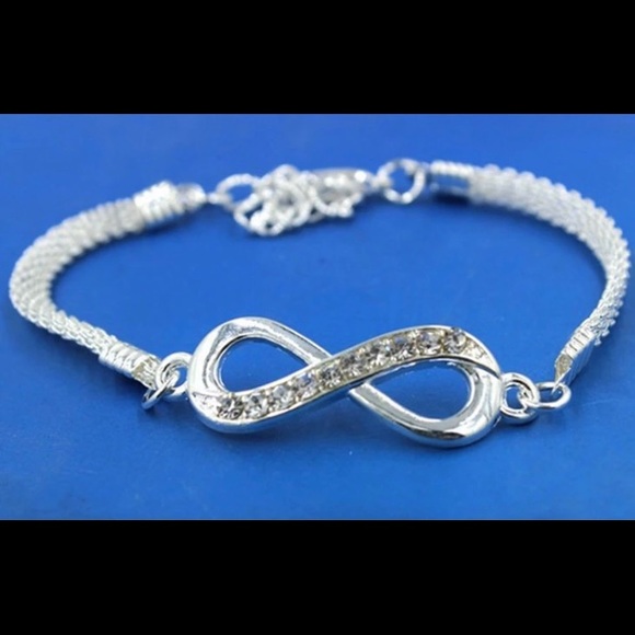 3/$25 Rhinestone Infinity Bracelet - Picture 2 of 3